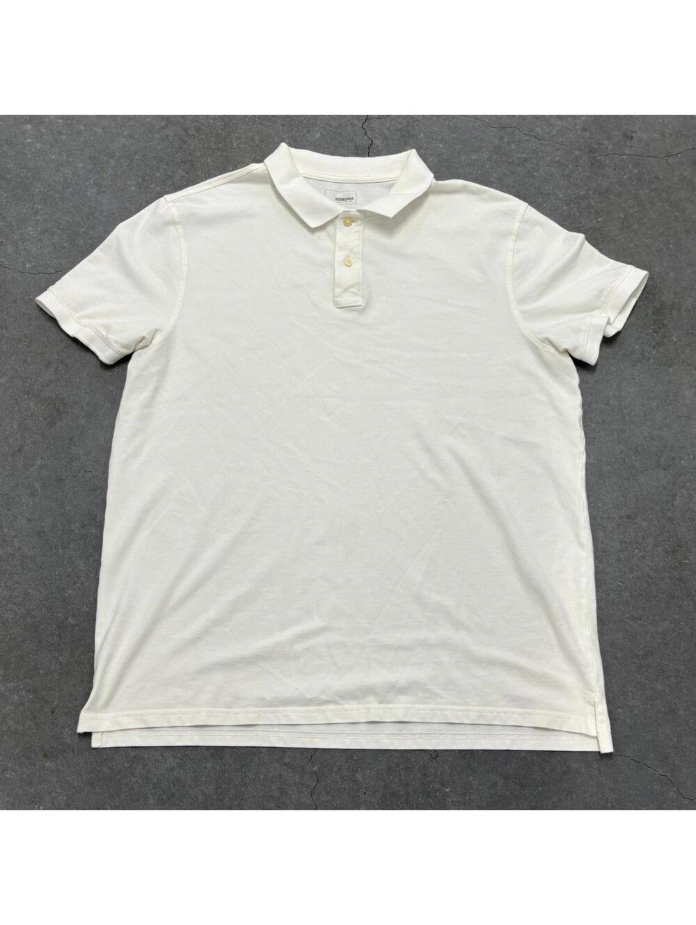 SONOMA White Polo Shirt